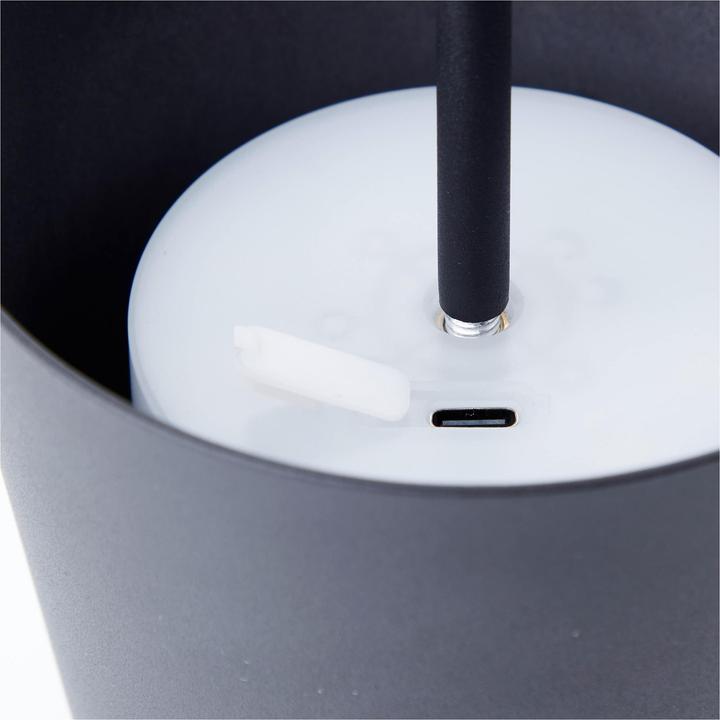 Actual product image Brilliant LED-Akku-Tischleuchte Kaami, 2 W, 310 lm, 3000 K, schwarz, 2er Set (310 lm)