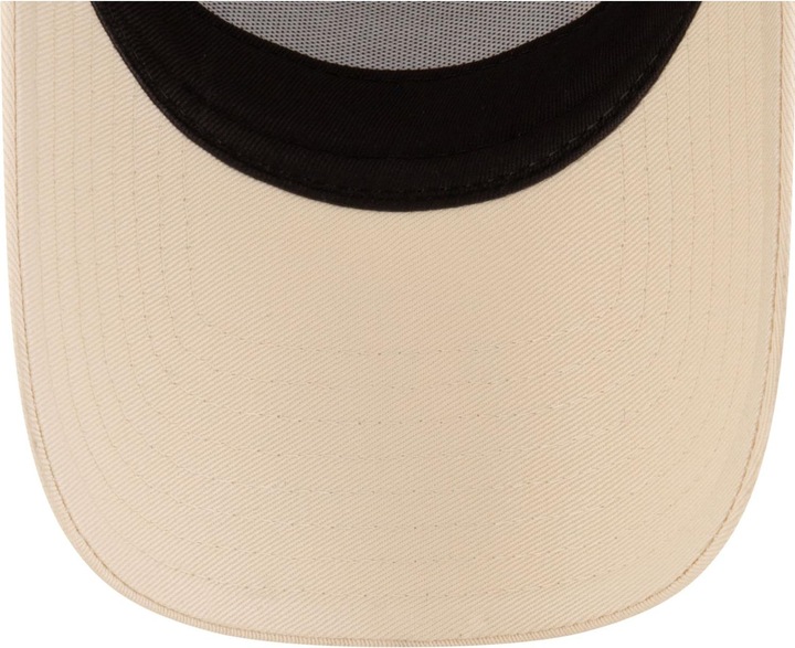 Actual product image New Era Adjustable A-Frame Trucker Cap - RETRO PATCH beige