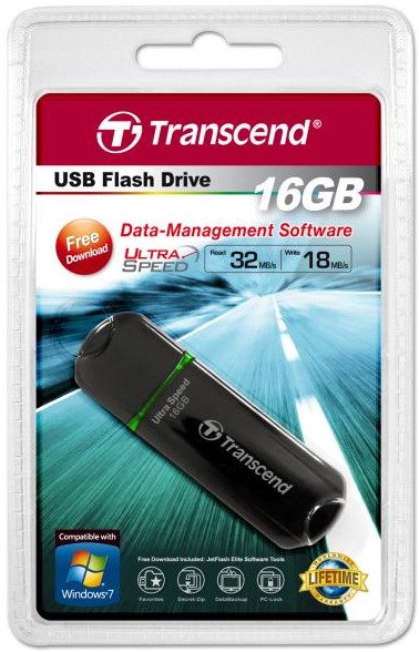 Produktbild Transcend JetFlash 600 (16 GB, USB 2.0, USB-A)