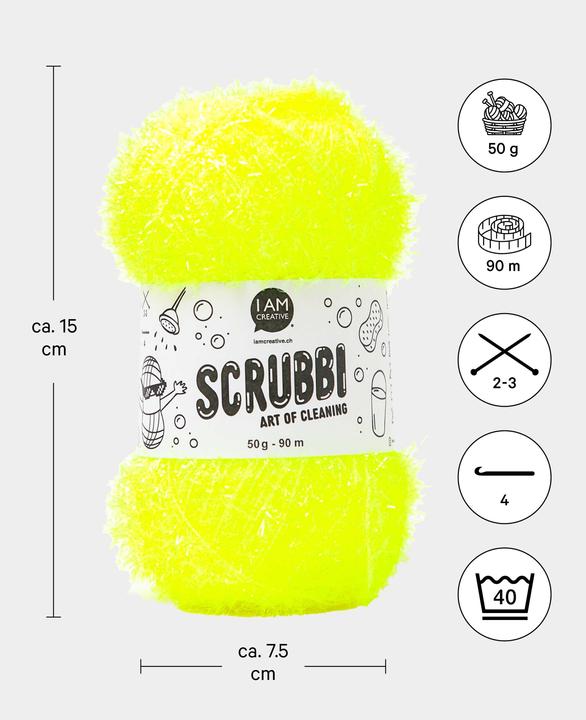 Actual product image I Am Creative Scrubbi dishwashing sponge yarn (107 m)