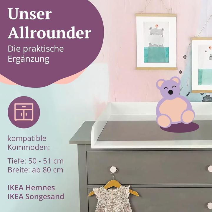 Image du produit Puckdaddy Wickelaufsatz Lasse für Hemnes und Songesand Kommoden