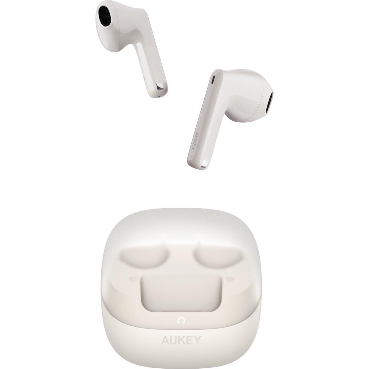 Aukey MOVE VIBE - Earbuds (ANC, 25 h, Senza fili), Cuffie, Bianco