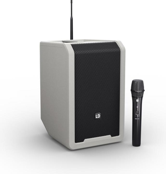 Immagine prodotto LD Systems ANNY® 8 HHD B8 G - Altoparlante PA Bluetooth® portatile con batteria ricaricabile, mixer e 1x (Attivo)