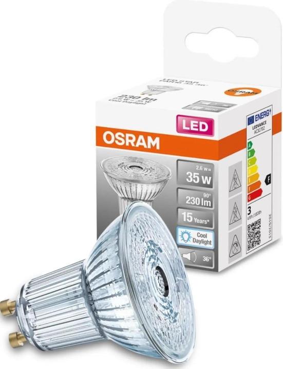 Produktbild Osram GU10 Reflektor - Par16 (GU10, 2.60 W, 230 lm, 1 x, F)
