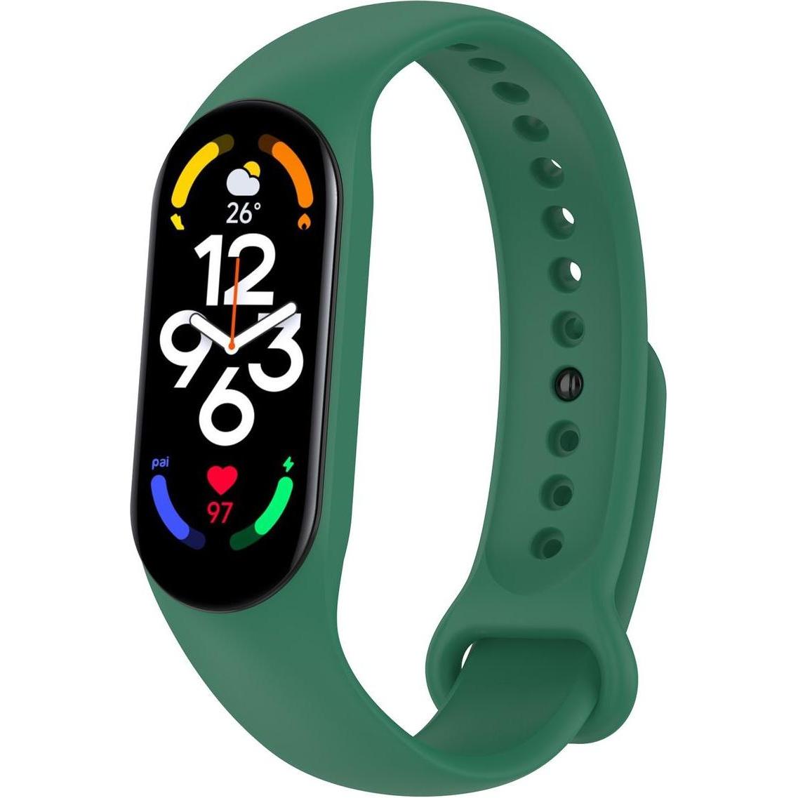 König Design Sport Ersatz Armband für Xiaomi Mi Band 5 7 6 NFC Amazfit Band 5 Loop Silikon (Silikon, Mi Band 7), Uhrenar...