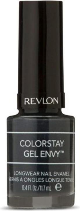 Actual product image Revlon Colorstay Gel Envy Longwear 500 Ace Of Spades Nail polish 11.7ml (500 Ace Of Spades, Gel-Effect Nail Polish)
