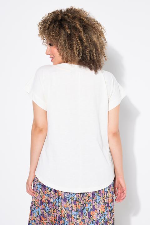 Produktbild Ulla Popken T-Shirt, Schriftmotiv, Oversized, Rundhals, Halbarm (46, 48)
