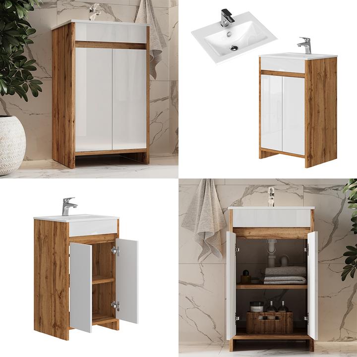 Produktbild Vicco Lemgo mit Waschbecken und 2 Flügeltüren