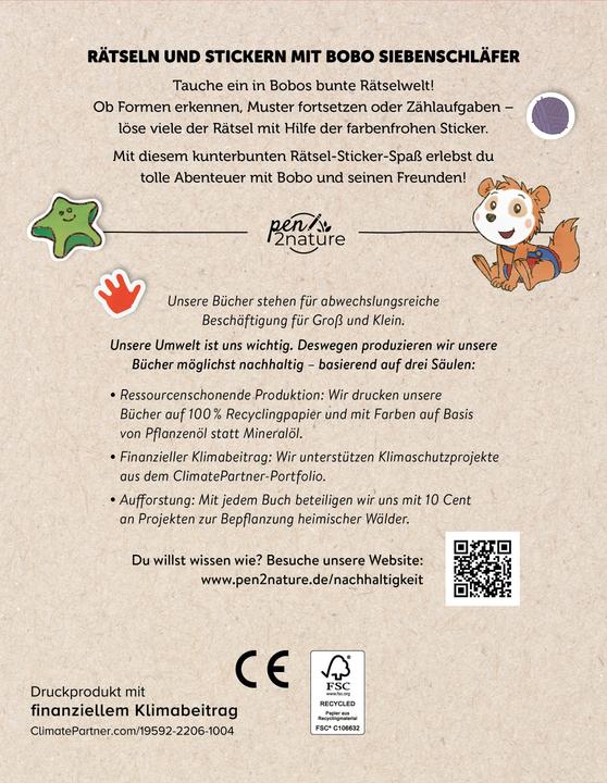 Produktbild Bobo Siebenschläfer - Meine Sticker-Rätsel