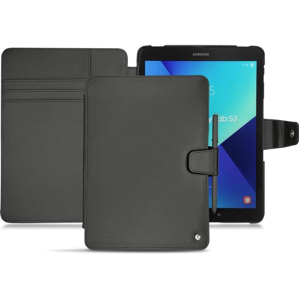 Noreve Lederschutzhülle Wallet (Galaxy Tab S3 9.7 (2017)), Tablet Hülle, Schwarz