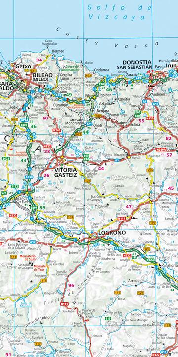 Produktbild KÜMMERLY+FREY Strassenkarte 325901240 Spanien/Portugal 1:1 Mio. (Deutsch, Collectif, 2022)