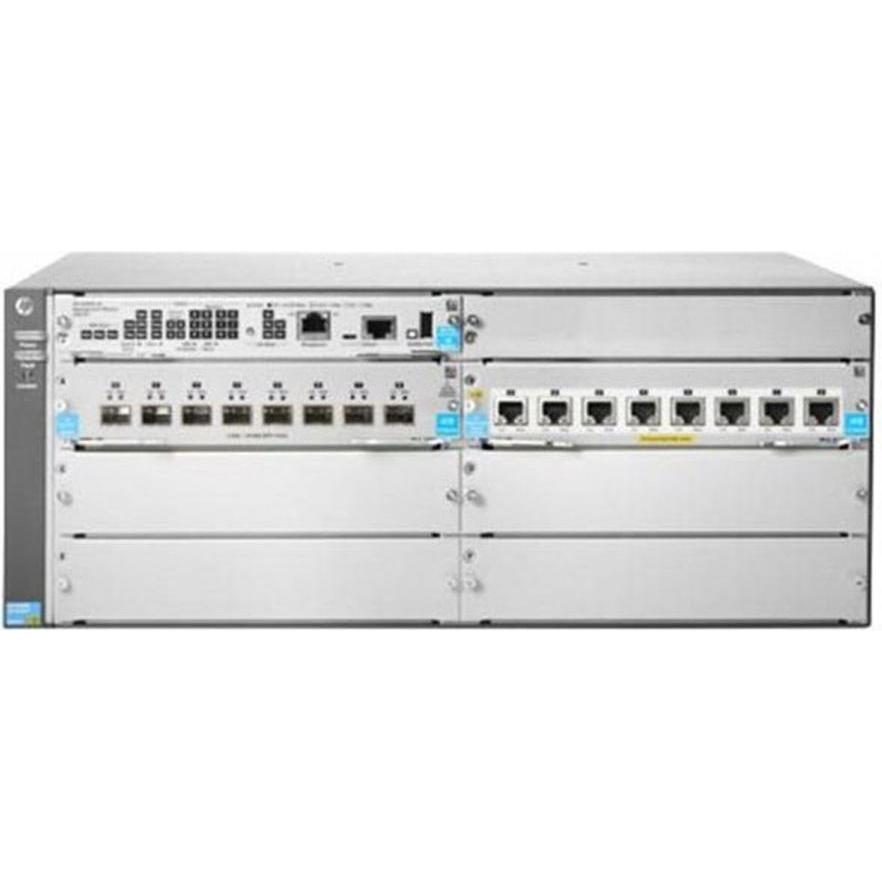 HPE HP 5406R zl2: 8x 10Gbps-PoE+, 8x SFP+ (16 Ports), Netzwerk Switch, Silber