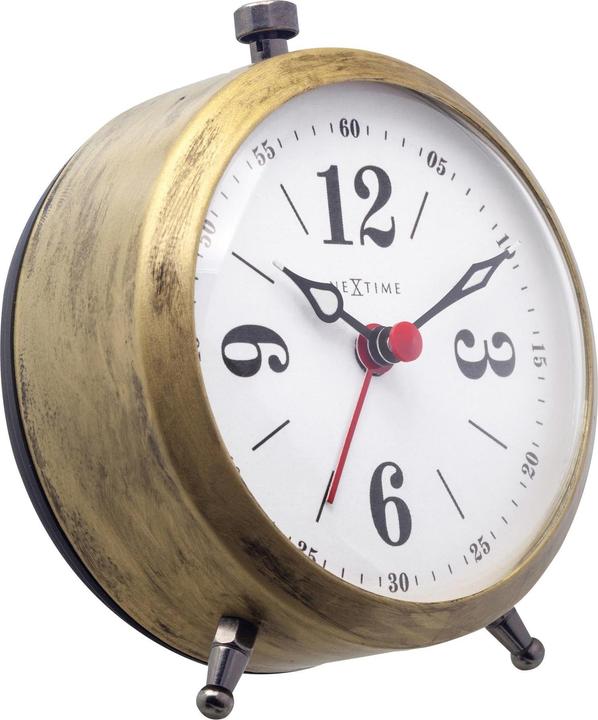 Produktbild Nextime Klassischer Wecker Harvey Weiss/Gold