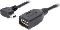 Produktbild Delock USB Mini-A - USB-A, gewinkelt, OTG (0.50 m, USB 2.0)