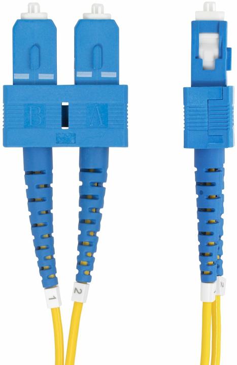 Produktbild StarTech com 2 Meter LWL Patchkabel SC SC (UPC) Singlemode OS2 Duplex, 9/125µm, 40G/100G, Biegeunemp (2 m)