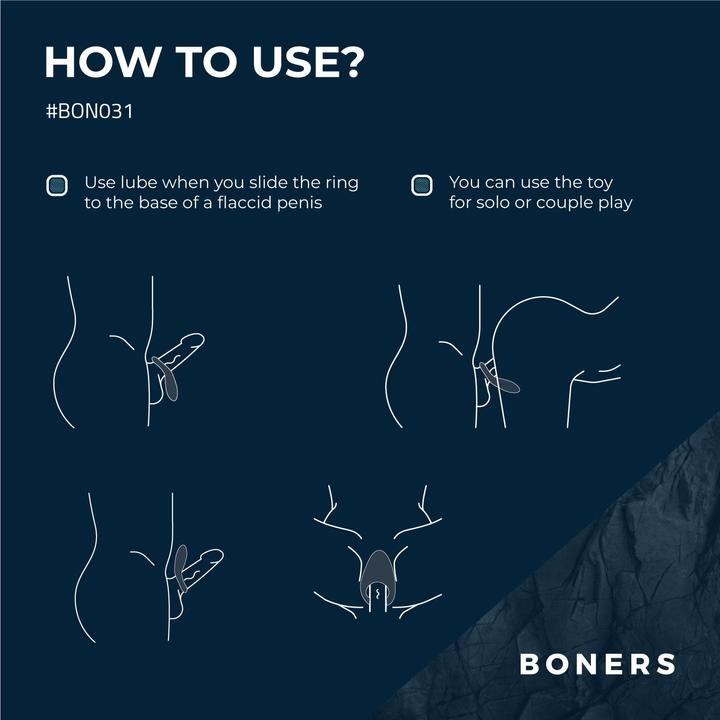Produktbild Boners Vibrierender Penisring (3.20 cm)