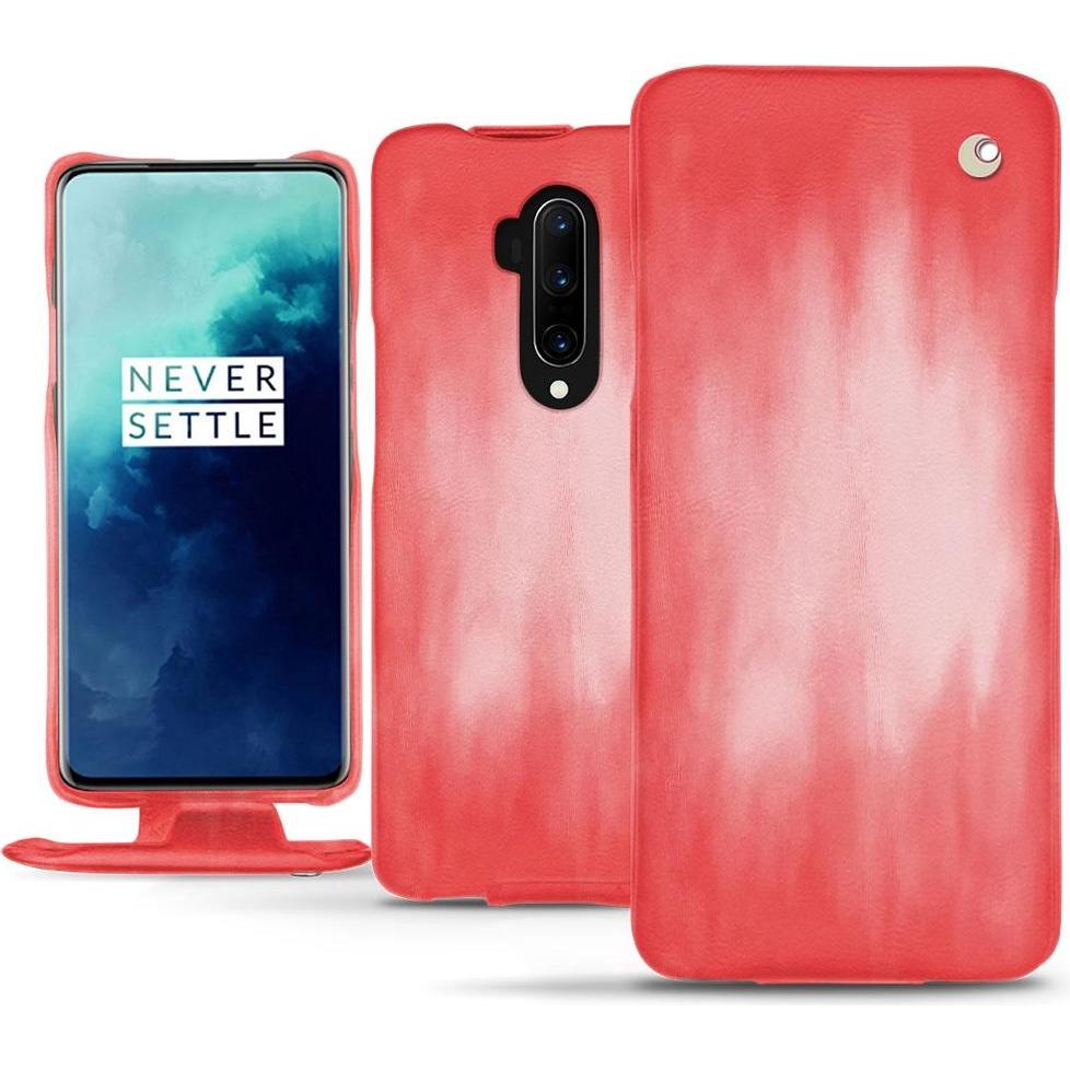 Thumbnail - Noreve Lederschutzhülle vertikal (OnePlus 7T Pro), Smartphone Hülle, Rosa