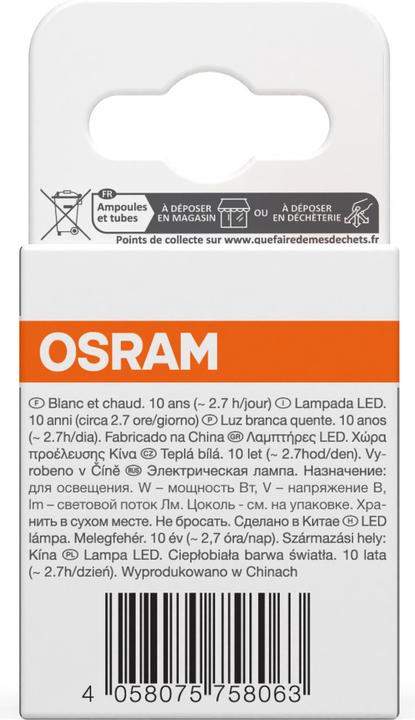 Actual product image Osram Base Pin (G9, 2.50 W, 320 lm, 5 x, E)