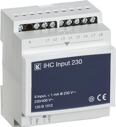 Actual product image LK IHC Control®230VACDIN 2M36 8-channel input module