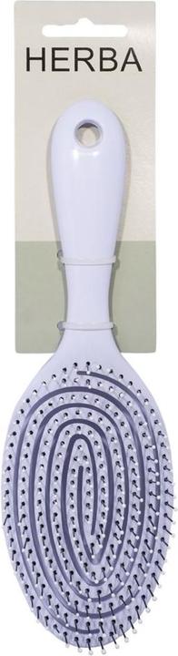 Immagine prodotto Herba Spazzola districante in plastica a spirale 3D, setole di nylon, bianca, ovale, 23 cm