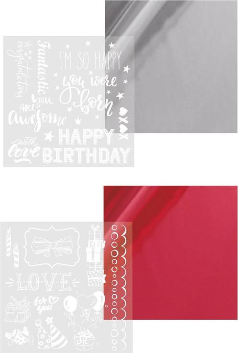 Actual product image I Am Creative Foil transfer stickers