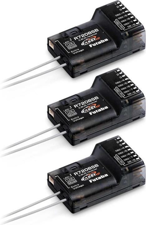 Produktbild Futaba T16iZ Super Mode 2 mit 3x R7208SB FASSTest, T-FHSS, S-FHSS