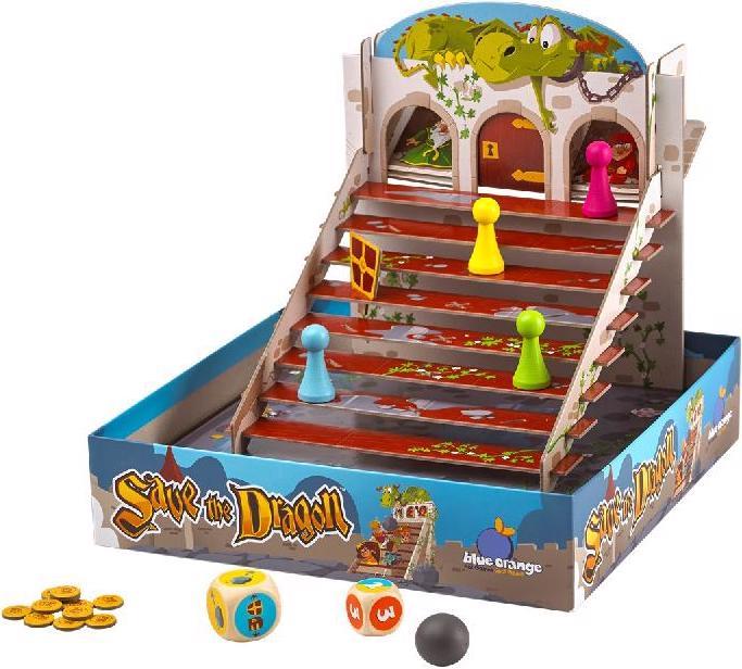 Produktbild Blue Orange BLOD0098 - Save The Dragon - Brettspiel, für 2-4 Spieler, ab 5 Jahren (Italienisch)