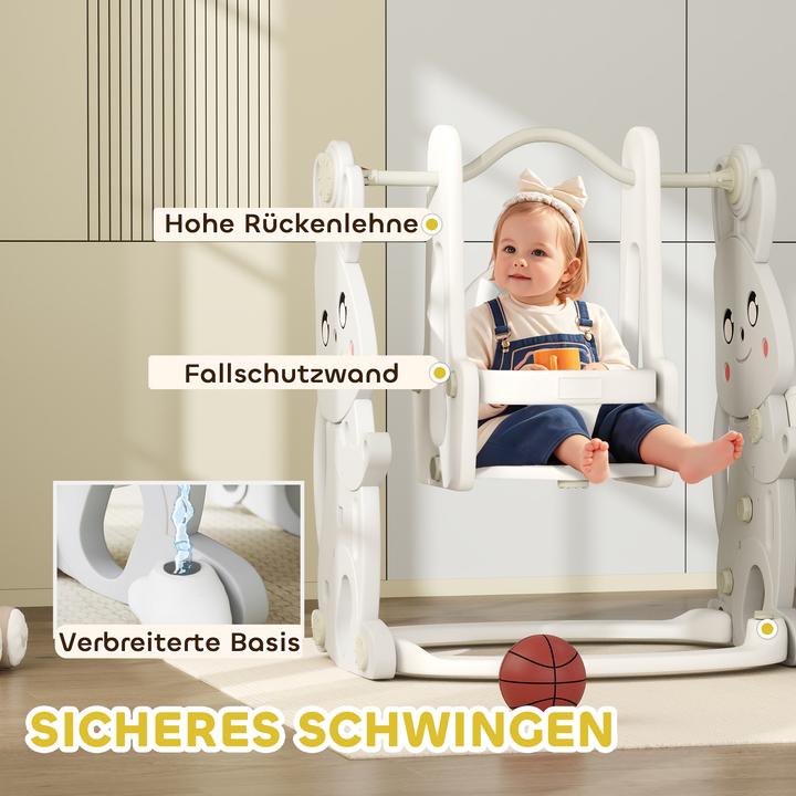 Produktbild Aiyaplay Kinderschaukel & Kinderrutsche Set Kunststoff Grau