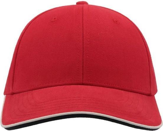 Actual product image Pilot Piping Sandwich Premium Brush Cotton 6 Panel Cap