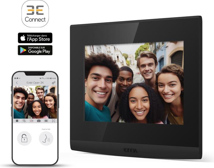 Image du produit Extel Open 3K Wifi intercom met camera - bedraad - met keypad