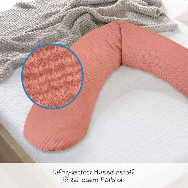 Immagine prodotto Theraline Copricuscino di ricambio per cuscino per l'allattamento The Original - mussola (190 cm)
