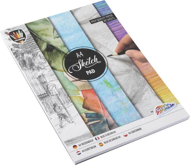 Grafix Blocco per schizzi A4 - 80 fogli - (K-150013) (A4, Nessuna)