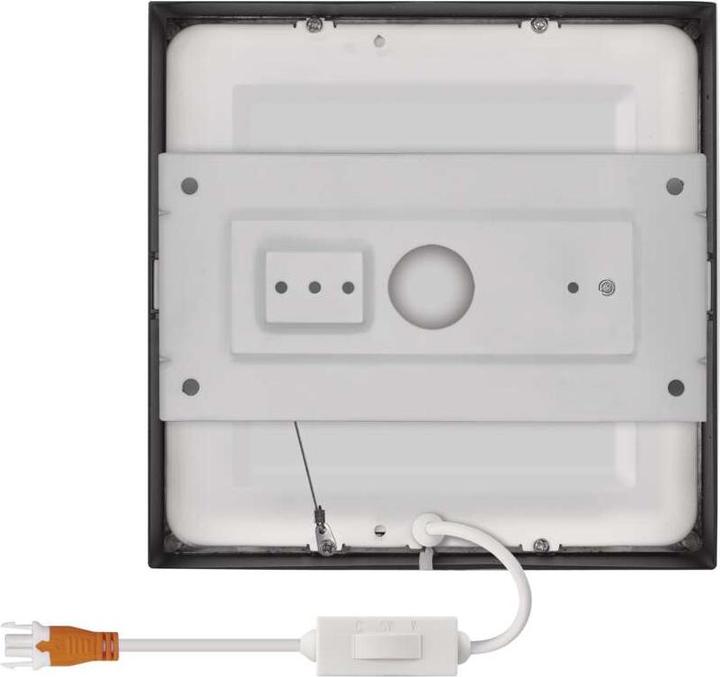 Actual product image Emos Surface-mounted LED light NEXXO, square, black, 12.5W, with Change CCT (1100 lm)