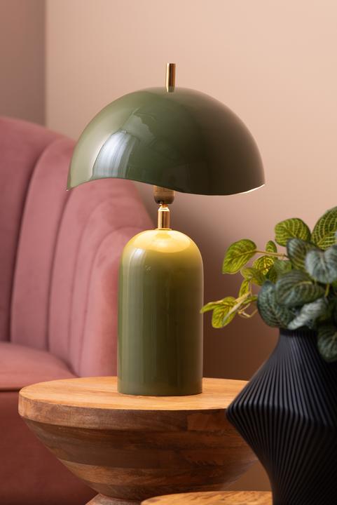 Actual product image Leitmotiv Tafellamp Querido - Jungle groen - Ã˜25cm - Scandinavisch (E14)