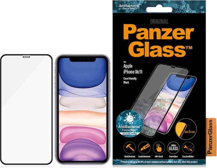 PanzerGlass Edge to Edge (1 Stück, Apple iPhone 11, Apple iPhone XR)