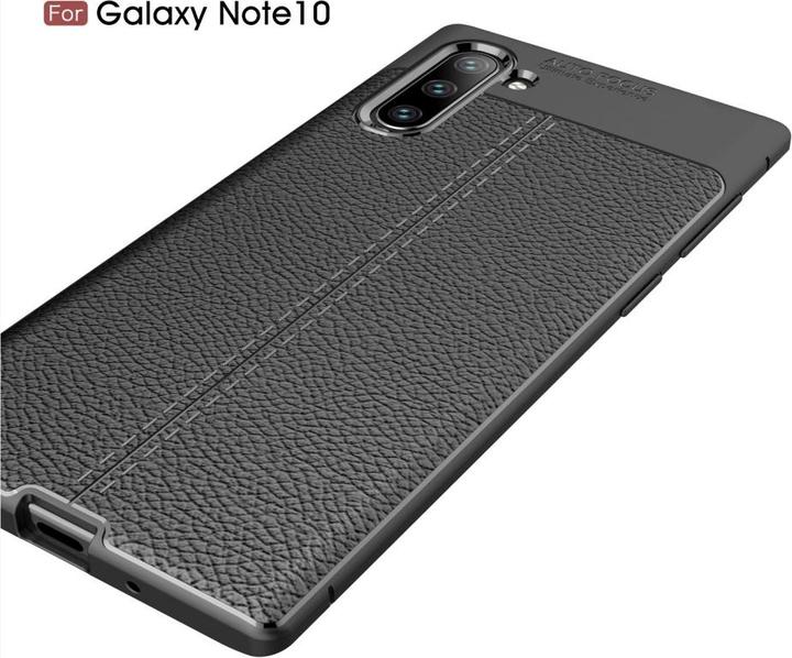 Produktbild Screenguard Samsung Galaxy Note10 Hülle Leather Design TPU Cover (Samsung Galaxy Note 10)