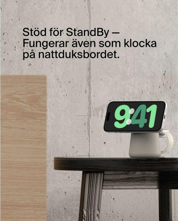 Actual product image Belkin BoostCharge Pro 2-in-1 Qi2 charging station (15 W)
