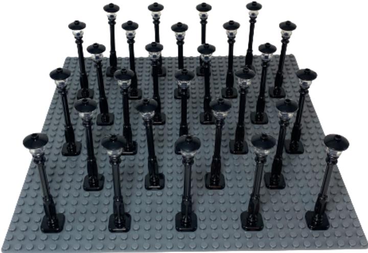 Image du produit LEGO Réverbères Lampadaire Noir - Street Light Black 11062 NOUVEAU! Quantité 25x (11062, LEGO Classic)