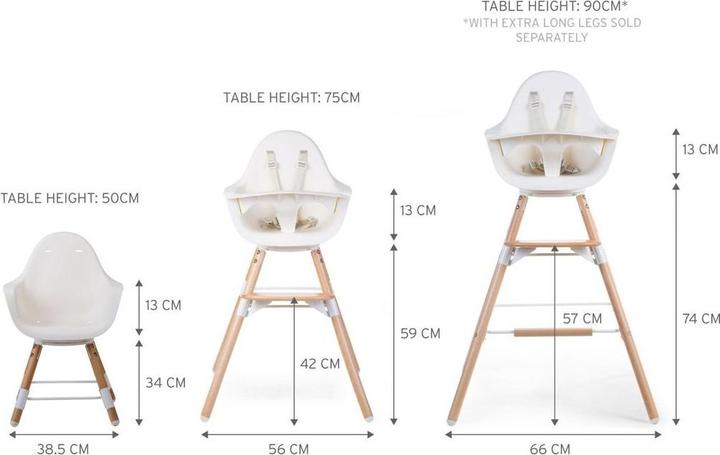 Produktbild Childhome Evolu One 80° (Hochstuhl)