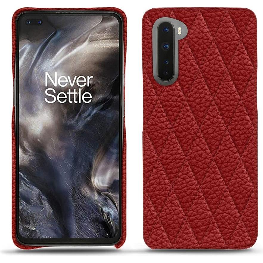 Noreve Lederschutzhülle (OnePlus Nord), Smartphone Hülle, Rot
