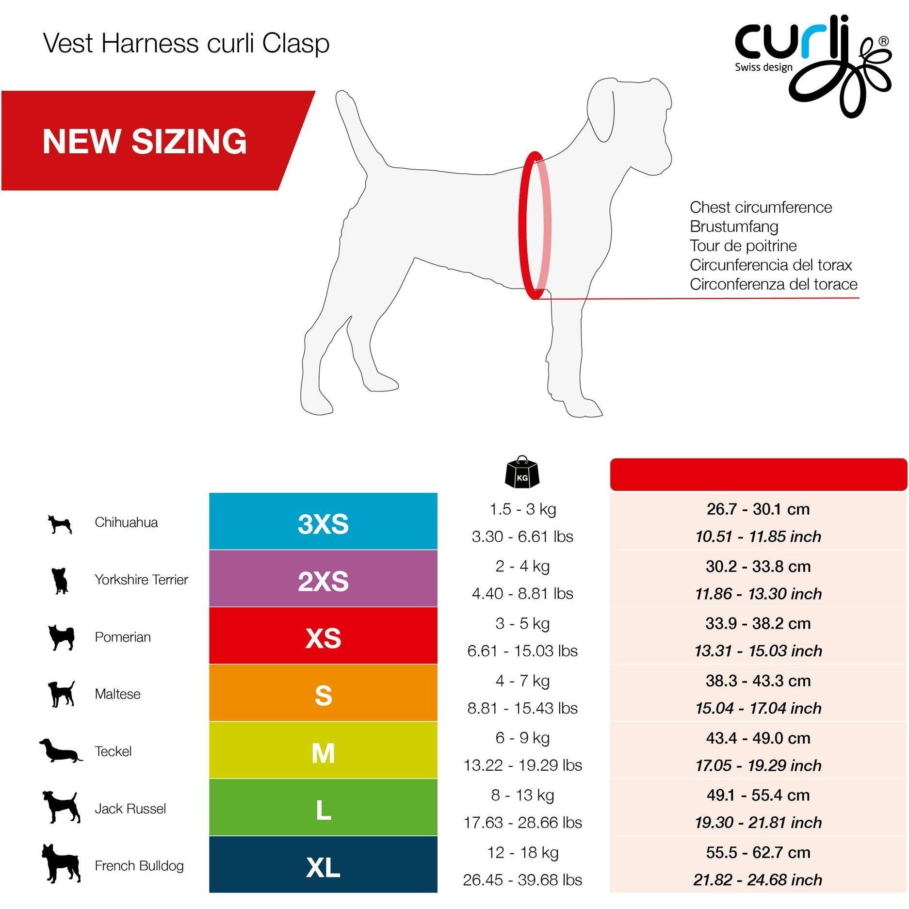Thumbnail - Curli Geschirr Vest Air-Mesh L, Fuchsia (L, Hund, Allgemein), Halsband + Leine