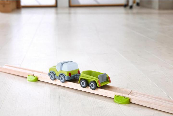 Actual product image Haba Kullerbü Knikkerbaan - Terreinwagen met aanhanger