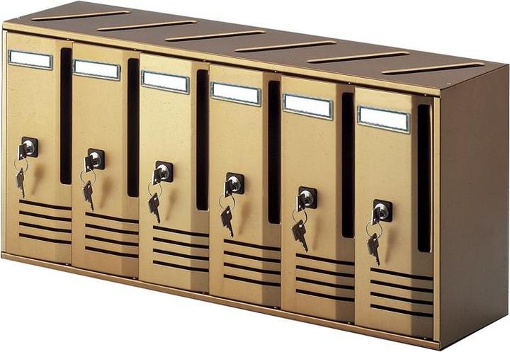 Alubox 20C6/BR cassetta per la posta Bronzo Cassetta postale a parete Alluminio