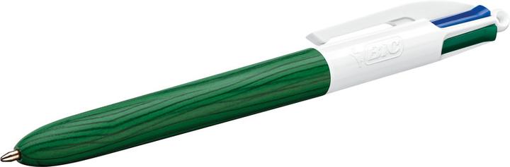 Immagine prodotto Bic Penna a sfera retrattile 4 colori stile legno, 30 display (Blu/bianco, Rosa/Bianco, verde/bianco, Natura/bianco, 30 x)