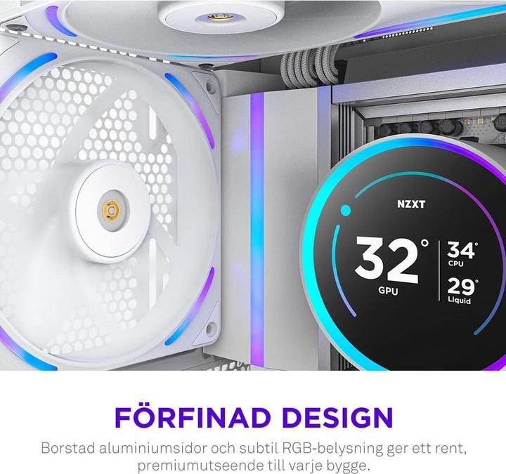 Image du produit NZXT F140X Performance RGB White (140 mm, 1x)