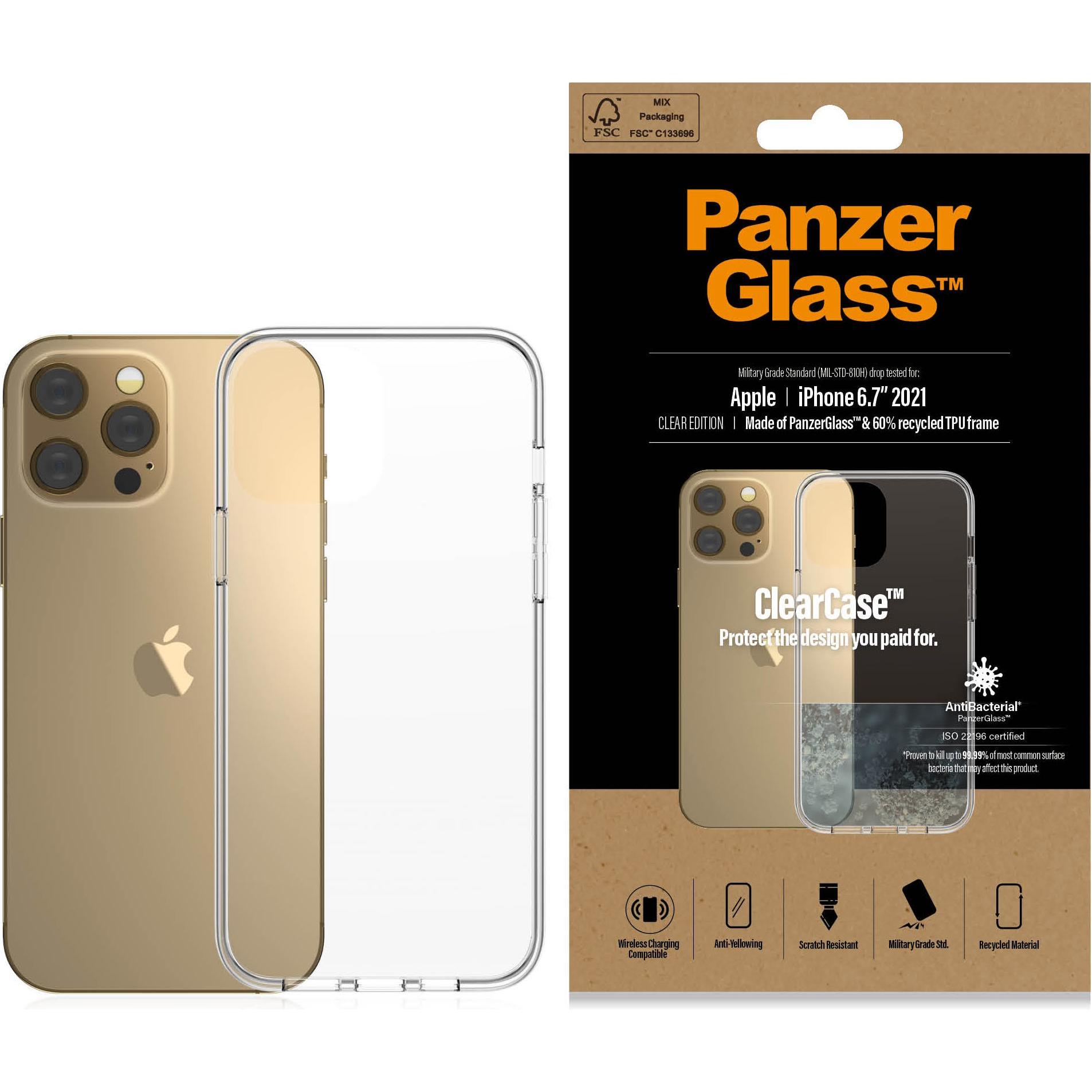 PanzerGlass 0314 Handy-Schutzhülle Transparent (Apple iPhone 13 Pro Max), Smartphone Hülle, Transparent
