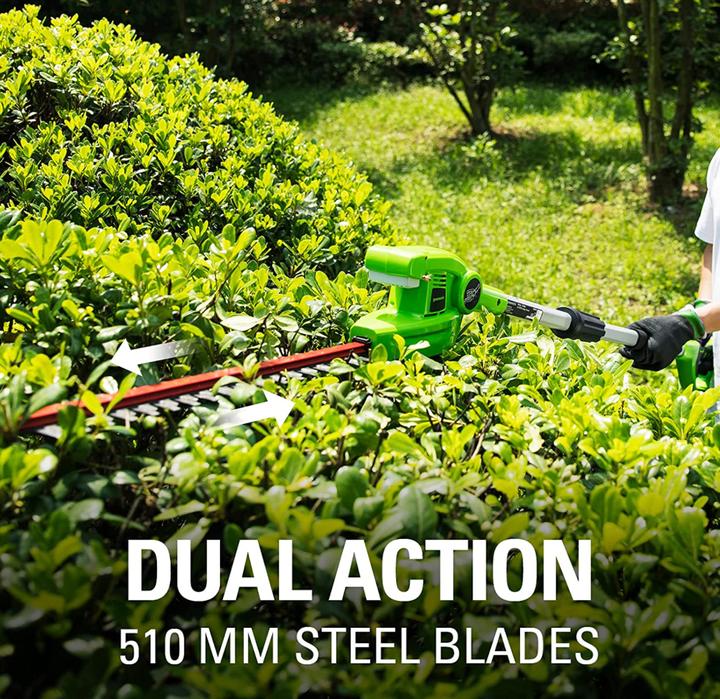 Image du produit Greenworks G24PSH Kit de coupe et de taille de haies 24V (outil uniquement) (Fonctionnement sur batterie)