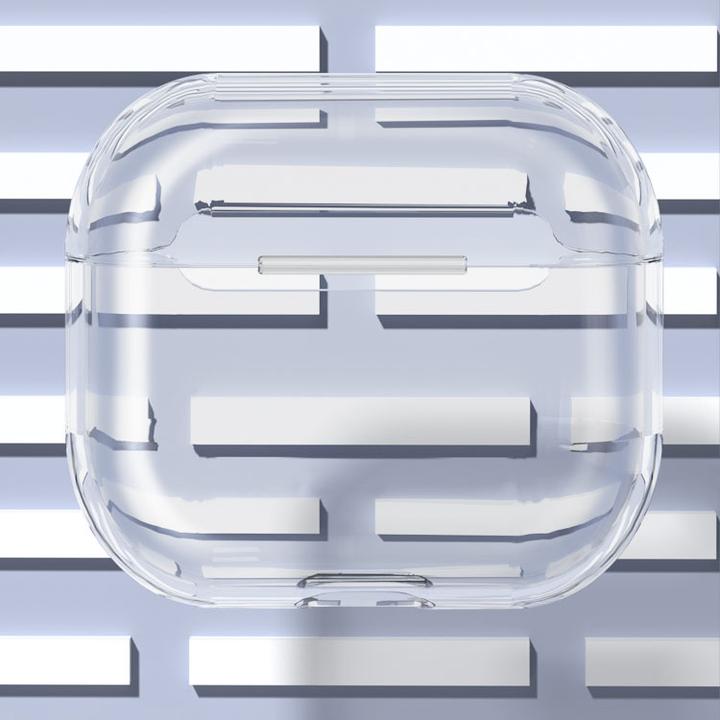 Image du produit Hurtel Coque pour AirPods 3 coque rigide et solide pour casque transparent (cas A) (Couvercle de l'étui de chargement)