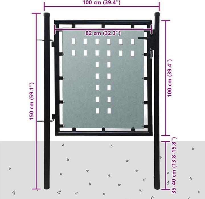 Produktbild vidaXL Gartentor