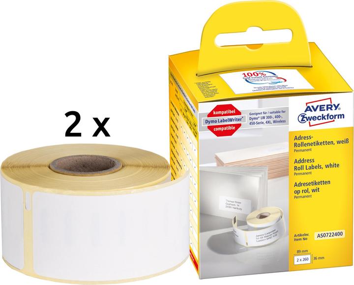 Produktbild Avery Rollenetiketten (3.60 cm)